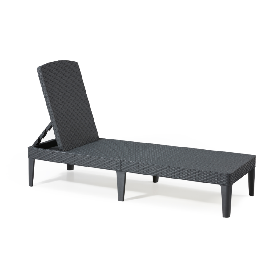 LEŽALJKA 187X58X29CM RATTAN SIVA JAIPUR  ALLIBERT