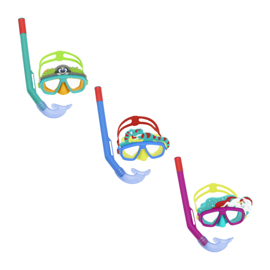 BESTWAY MASKA ZA RONJENJE SA DISALICOM KIDS 3+ SHAPE AQUAPALS