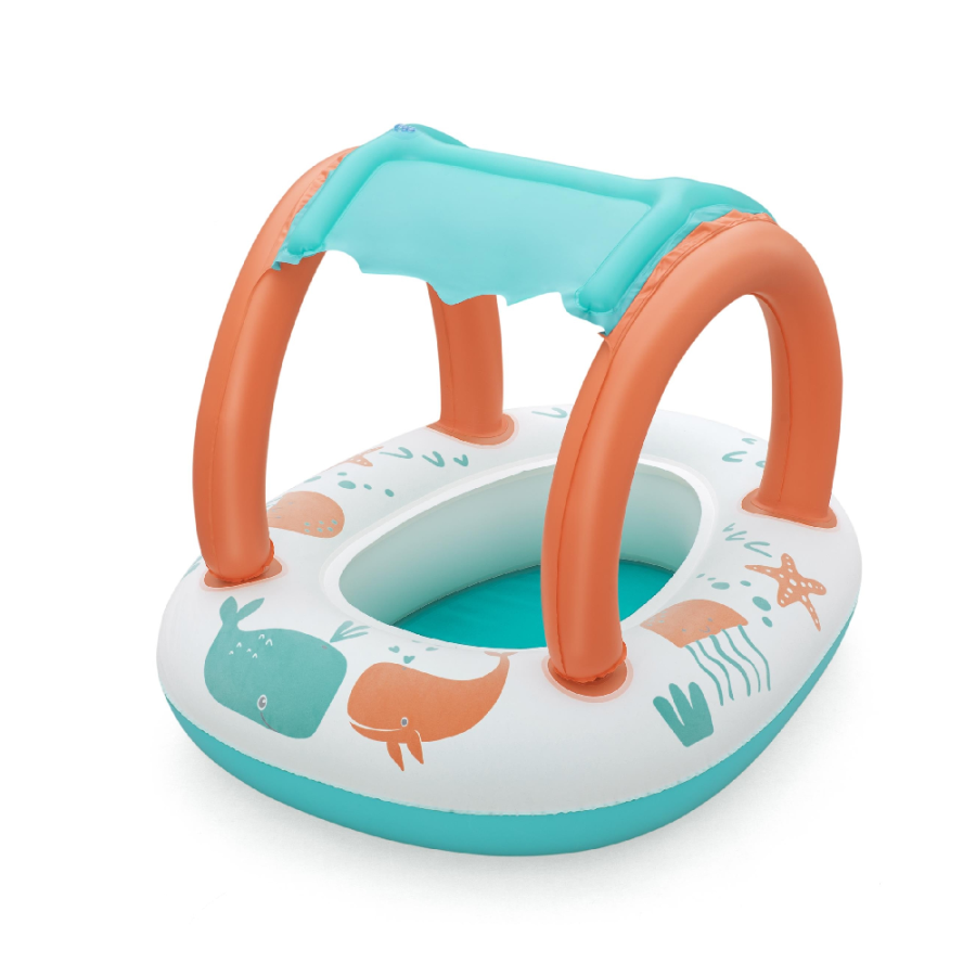 BESTWAY ČAMAC 67X84CM SA KROVOM KIDS SEA ANIMALS