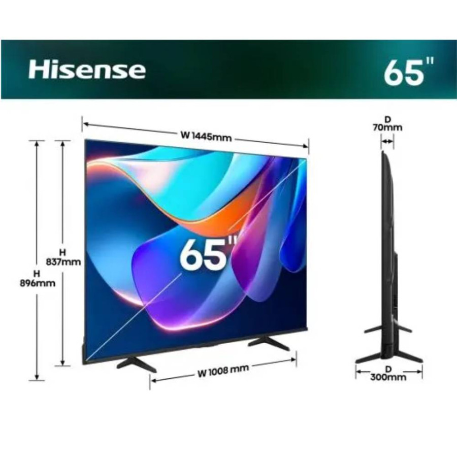 HISENSE TV LED 65" 65A6S