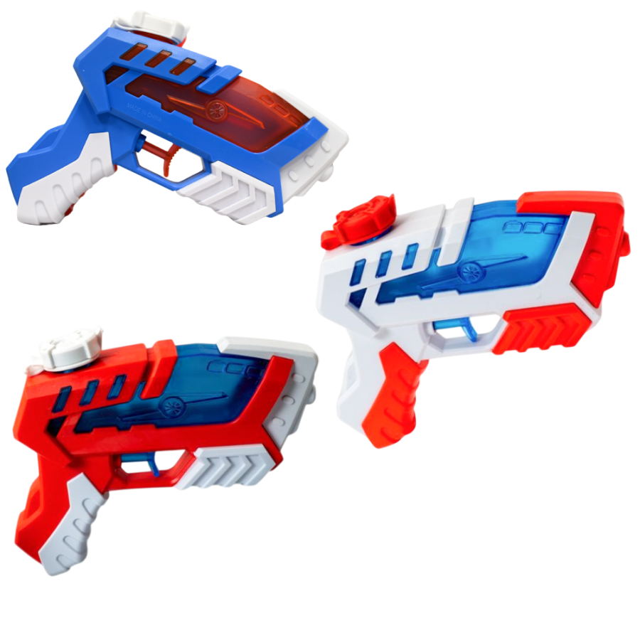 IGRAČKA PIŠTOLJ NA VODU 16CM RED/BLUE/GRAY