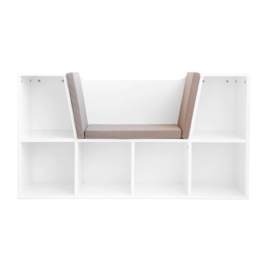 POLICA I KLUPA 112X28X61CM BIJELA IVERICA