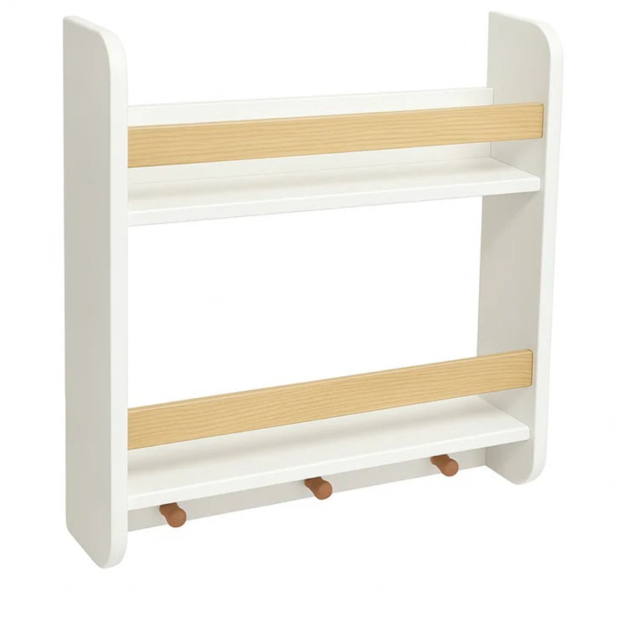 DJEČIJA ZIDNA VJEŠALICA 50X15X60CN MEDIJAPAN/DRVO BIJELA