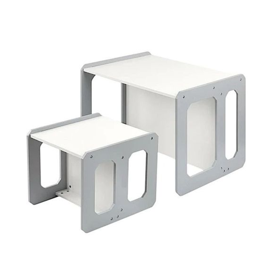 STO I STOLICA MONTESSORI WHITE&GREY