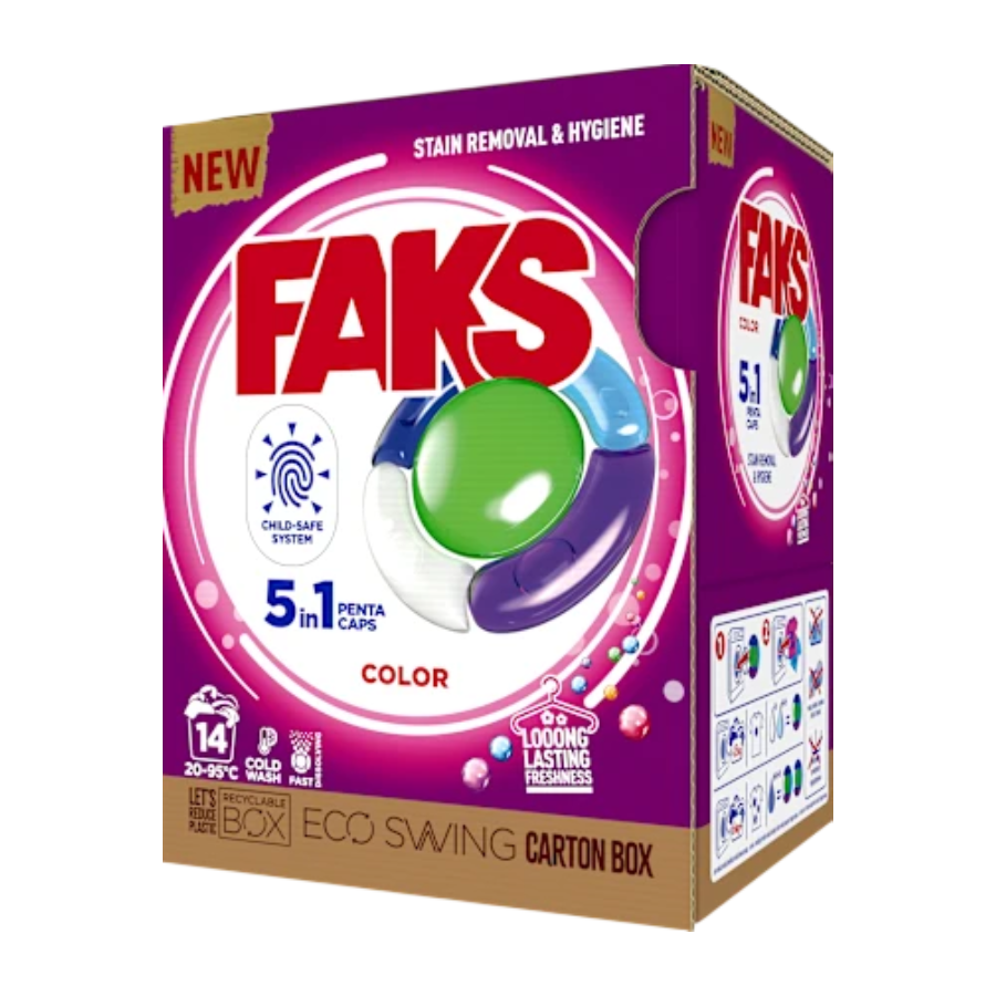 FAKS DETERDŽENT ZA VEŠ U KAPSULAMA 14 KOM COLOR