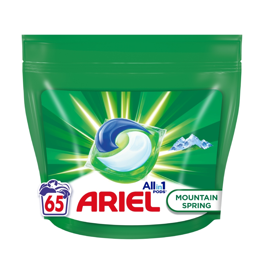 ARIEL DETERDŽENT ZA VEŠ U KAPSULAMA 65 KOM MOUNTAIN SPRING