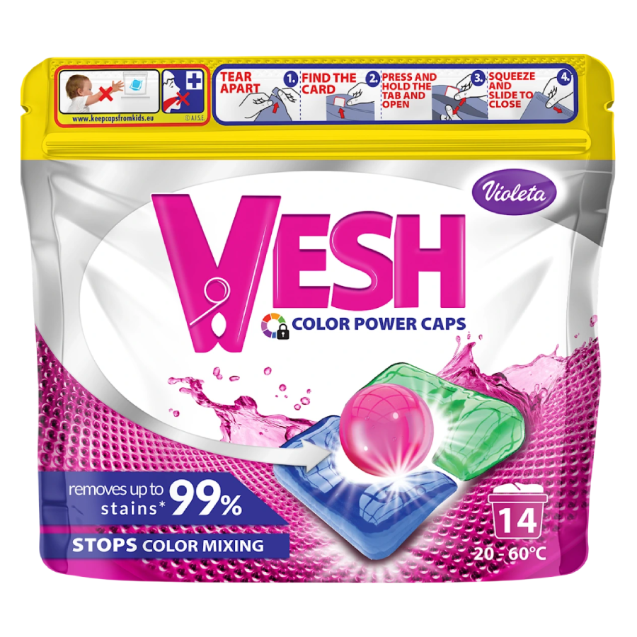 VESH DETERDŽENT ZA VEŠ U KAPSULAMA 14 KOM COLOR