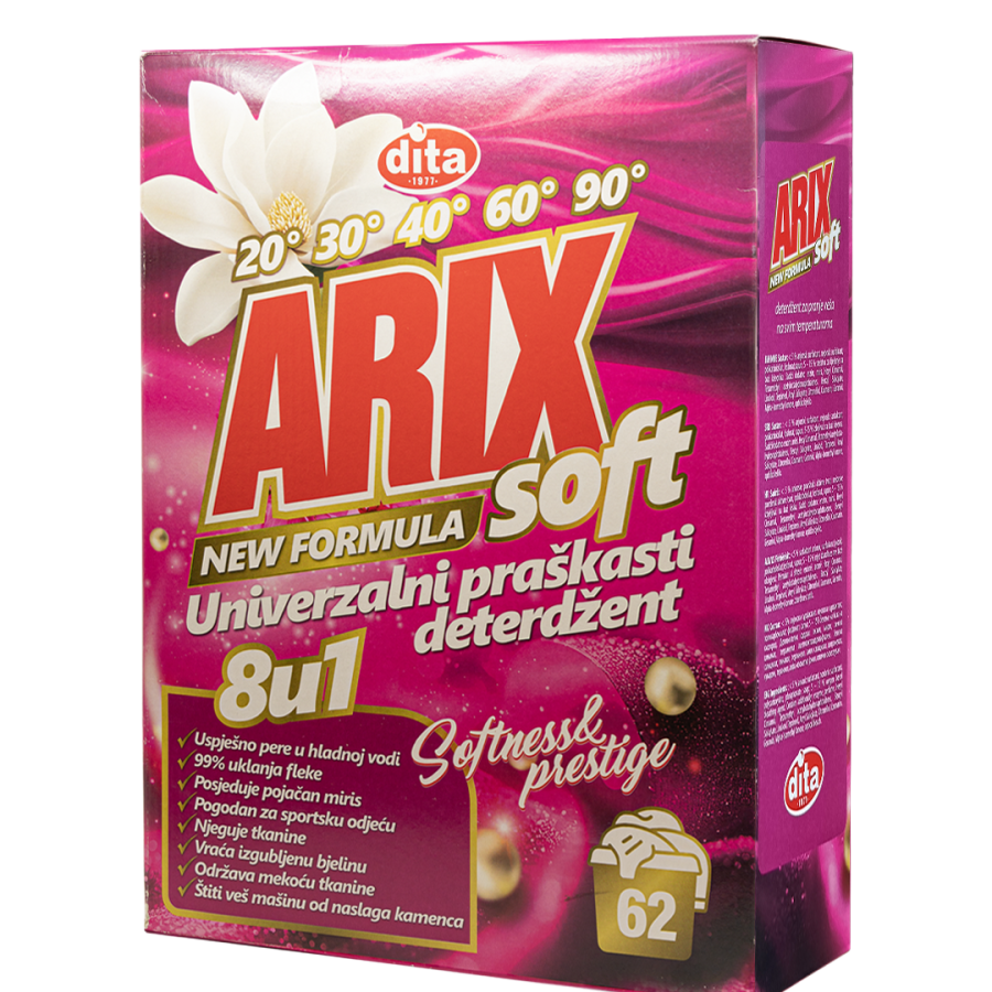 ARIX DETERDŽENT ZA VEŠ 62 PRANJA SOFT