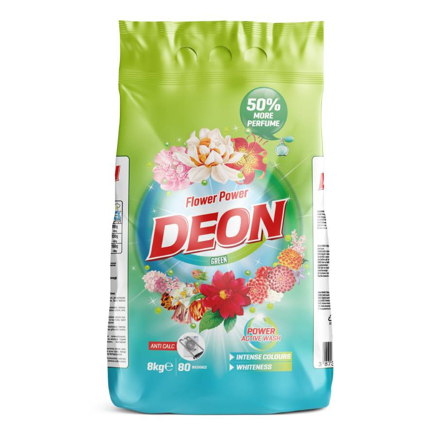 DEON DETERDŽENT ZA VEŠ 80 PRANJA FLOWER POWER GREEN
