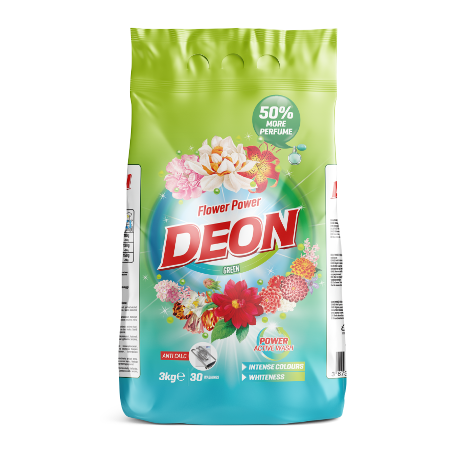 DEON DETERDŽENT ZA VEŠ 30PRANJA FLOWER POWER GREEN