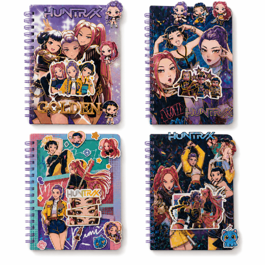 NOTES A5 70L HUNTRIX SHAPE SPIRALA SILVER K-POP