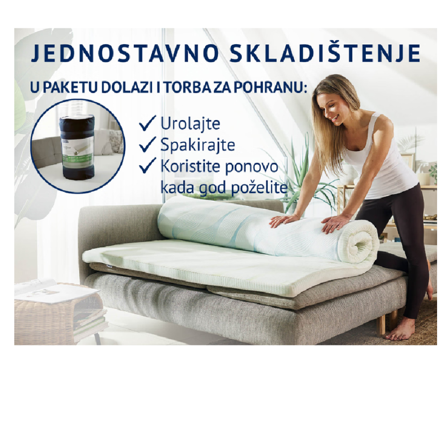 DORMEO NADMADRAC 70X190X5 2U1 ALOE VERA VITALIS TOPPER