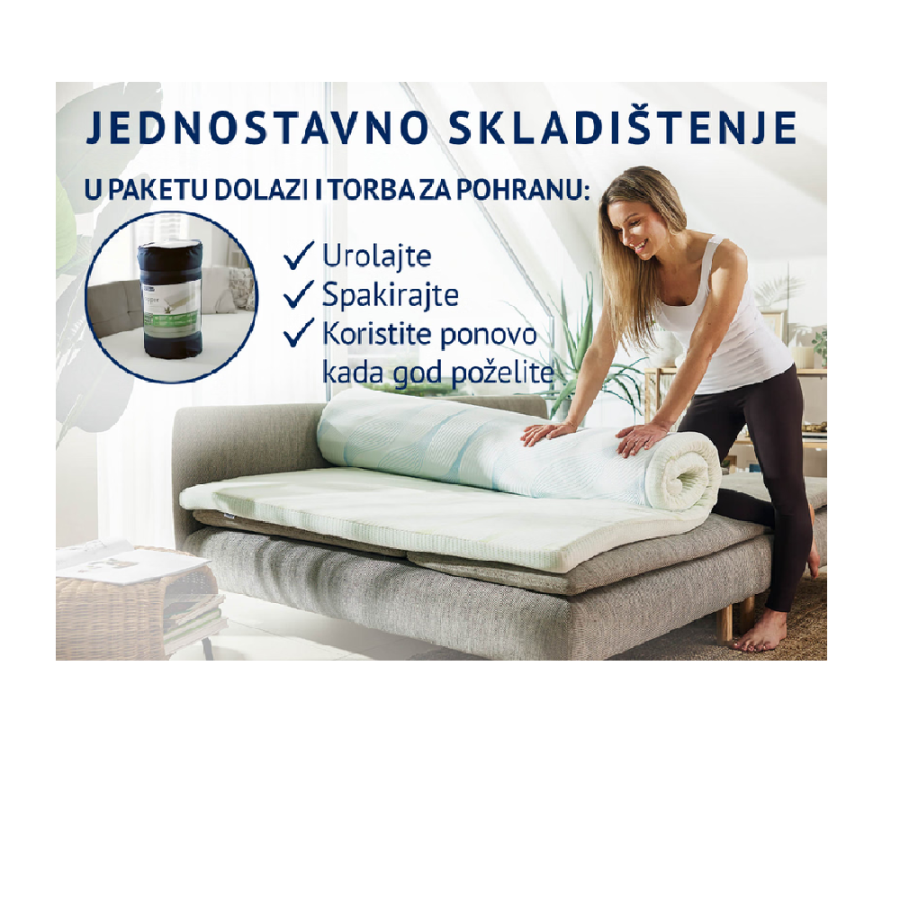 DORMEO NADMADRAC 80X200X5 2U1 ALOE VERA VITALIS TOPPER