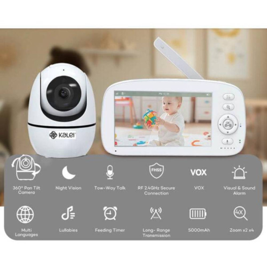 KALEI BABY ALARM VIDEO MONITOR 5" BM5G09L