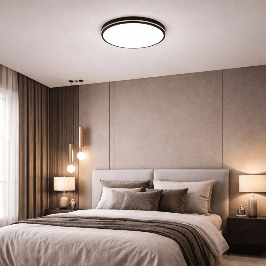 LED PLAFONJERA 18W REBBECCA E-7101 CCT CRNA