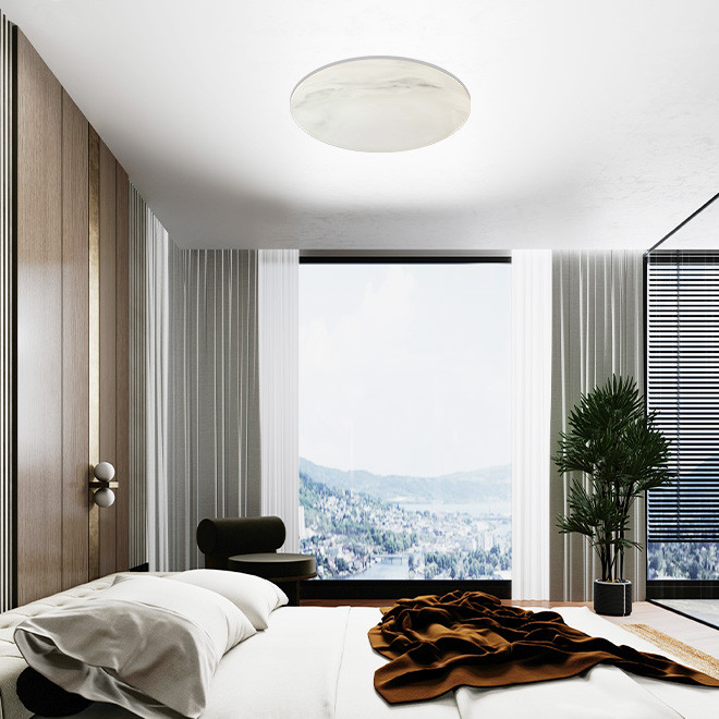 LED PLAFONJERA 12W MARMORI EL-003 4000K