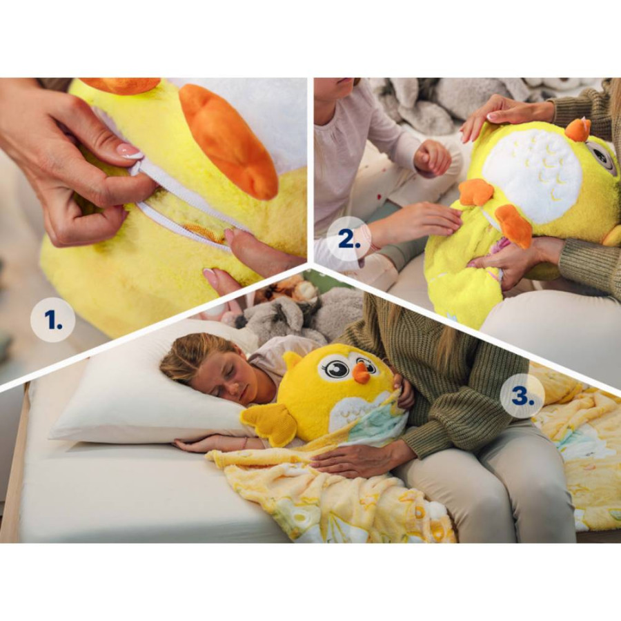 DORMEO SET 3U1 JASTUK DEKA IGRAČKA WARM HUG EMOTION HAPPY OWL