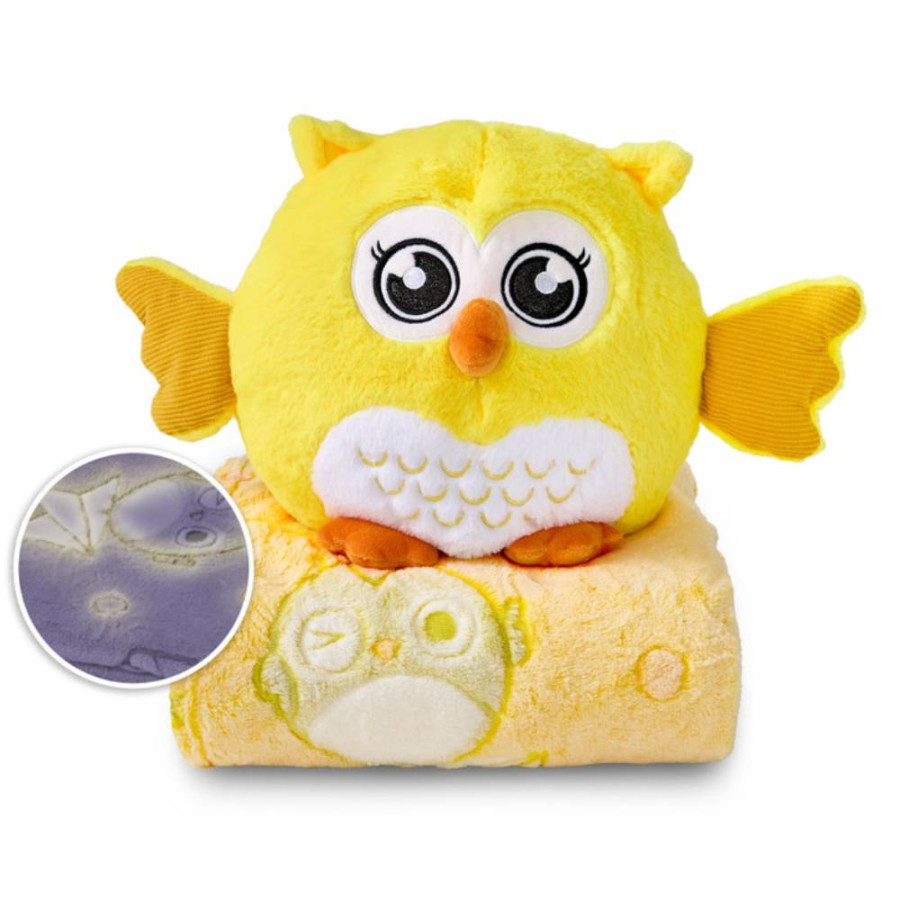 DORMEO SET 3U1 JASTUK DEKA IGRAČKA WARM HUG EMOTION HAPPY OWL