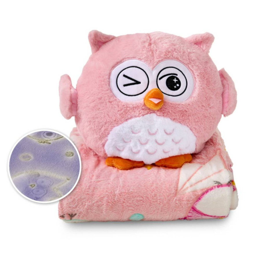DORMEO SET 3U1 JASTUK DEKA IGRAČKA WARM HUG EMOTION NAUGHTY OWL