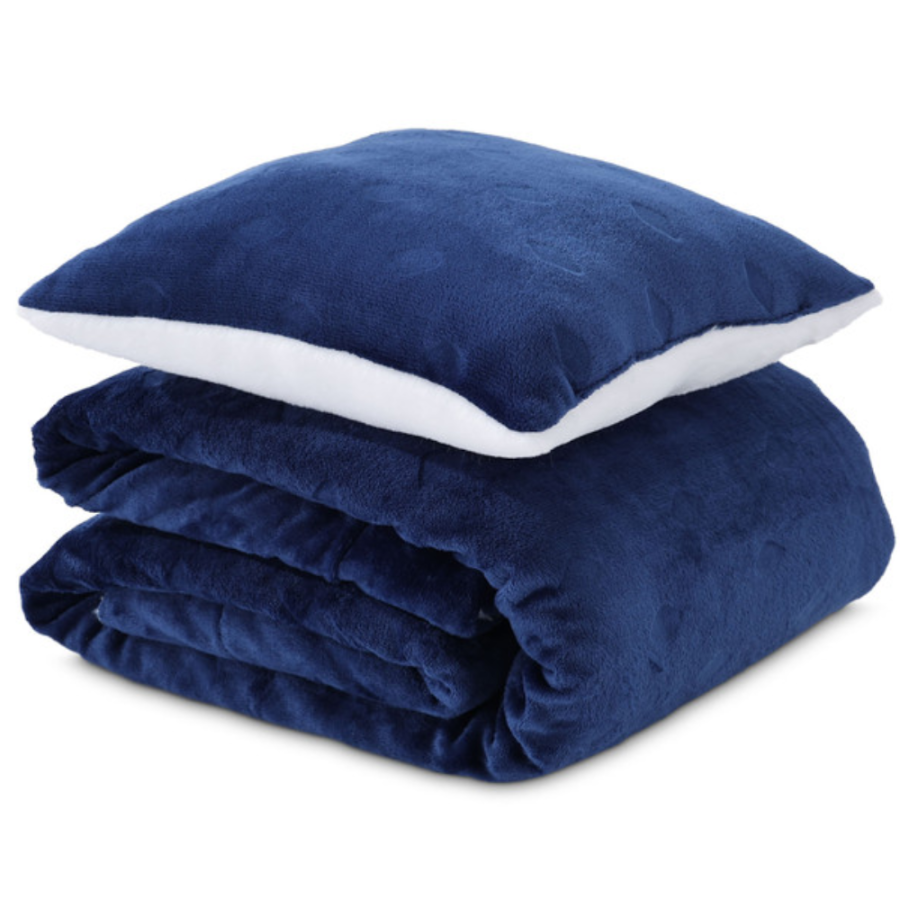 DORMEO SET JASTUK I DEKA 130X190 WARM HUG BLUE