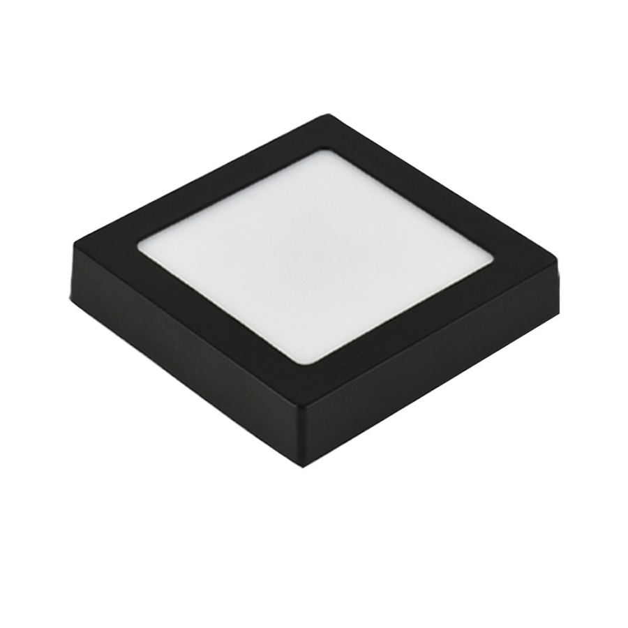 NADGRADNI LED PANEL 24W KVADRATNI E-LIGHT 4000K CRNI