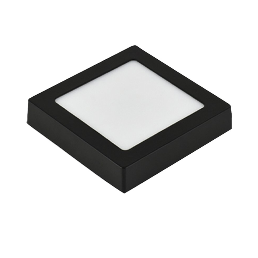 NADGRADNI LED PANEL 24W KVADRATNI E-LIGHT 6500K CRNI