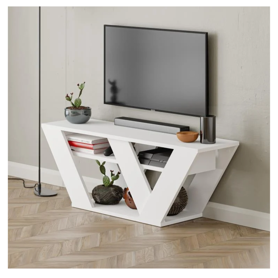 KOMODA ZA TV PIPRALLA 110X30X40CM - BIJELA