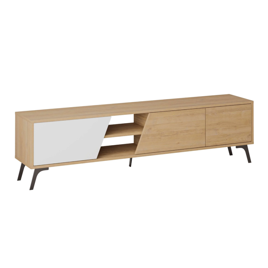 KOMODA ZA TV FIONA 180X35,6X48CM SONOMA/BIJELA