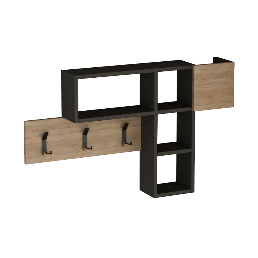 VJEŠALICA SA POLICOM GAME 99,5X15X61XM SONOMA/ANTRACIT