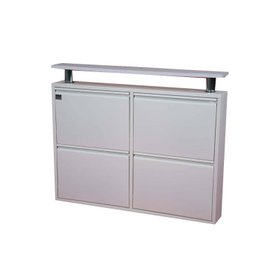 CIPELAR METALNI  2+2 LADICE BIJELI 98X15X82CM