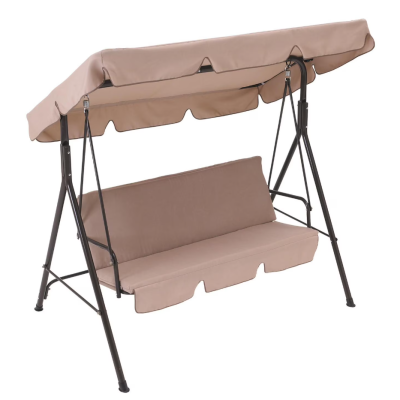 LJULJAČKA ZA VRT TROSJED 170X110X152CM TAUPE