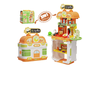 IGRAČKA KUHINJA U KOFERU 2IN1 ORANGE PLAY HOUSE