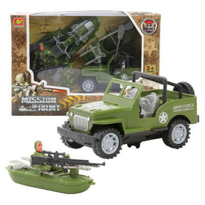 IGRAČKA VOZILO I FIGURA U SETU MILITARY