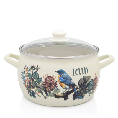 ŠERPA DUBOKA SA STAKLENIM POKLOPCEM 24CM/7,5L