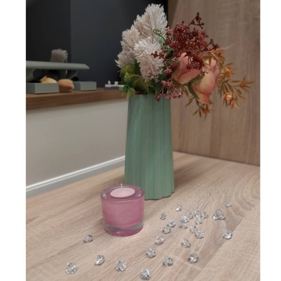 STAKLENI SVIJEĆNJAK FI7CM H-6CM