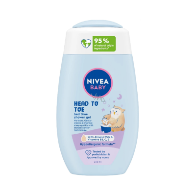 NIVEA BABY BED TIME HEAD TO TOE KUPKA 200ML