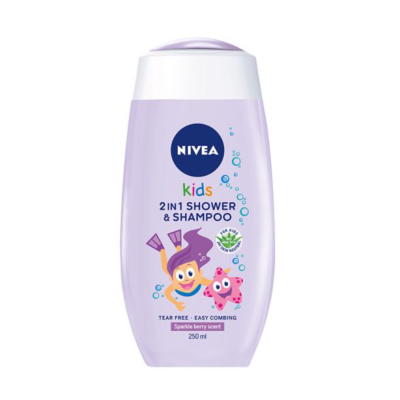 NIVEA GEL ZA TUŠIRANJE ZA DJEVOJČICE 2U1 250ML