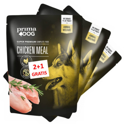 PRIMA DOG HRANA ZA PSE 2X260G+1KOM GRATIS
