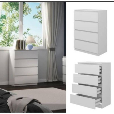 KOMODA VIVA SA LADICAMA 77X104X40CM BIJELA