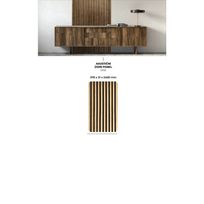 OAK ZIDNI AKUSTIČNI PANEL 56,5X240CM