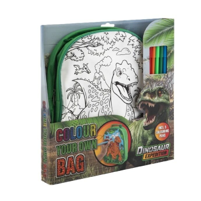 IGRAČKA KREATIVNI SET COLOUR YOUR BAG DINOSAUR