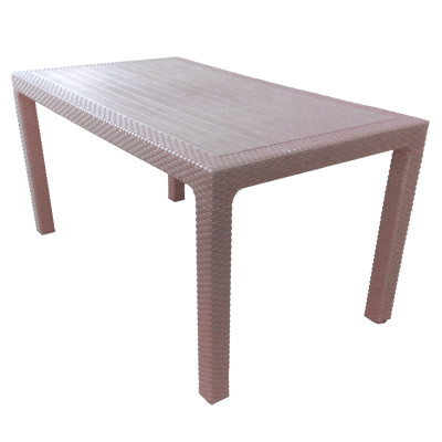 STO ZA VRT 120X74X75CM SMEĐI RATTAN LUX RECTANGULAR