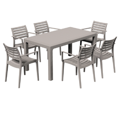 STO ZA VRT 150X85X75CM MOCCA RATTAN PREMIUM 1549