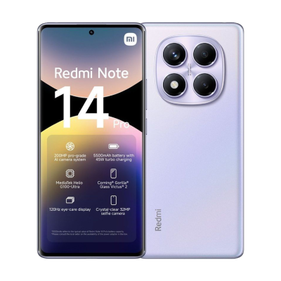 XIAOMI REDMI NOTE 14 PRO MOBITEL 4G 8GB/256GB DUAL SIM PURPLE