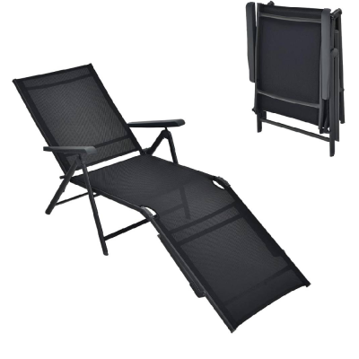 LEŽALJKA-STOLICA 50X180X58CM MREŽA CRNA 6P 19121-24-5