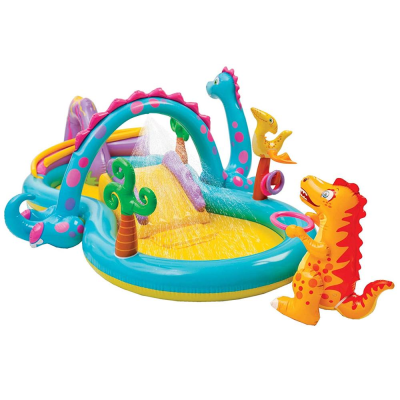 BAZEN IGRAONICA SA TOBOGANOM DINOLAND 229X302X112CM