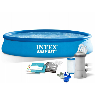 BAZEN OKRUGLI B/K SA PUMPOM 457X84CM INTEX