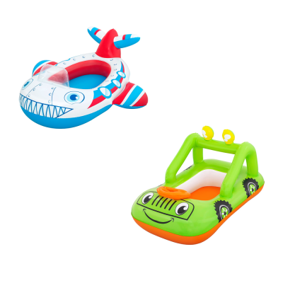 ČAMAC 61-97X92-109CM KIDS BOAT/CAR 12-1 ASST BESTWAY 34169