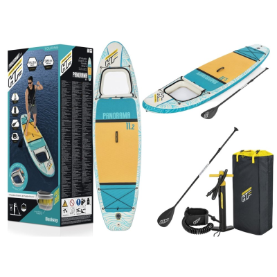 DASKA SUP 340X89X15CM 120KG PANORAMA TURQUOISE SET BESTWAY 65363