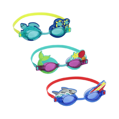 NAOČALE ZA PLIVANJE KIDS 3+ SHAPE AQUAPALS 24-1 ASST BESTWAY 21080
